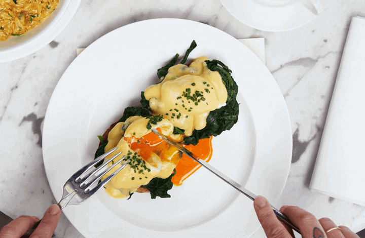 Eggs Benedict at Dean Street Townhouse