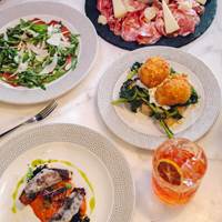 Brunch dishes at Il Pampero at The Hari Hotel