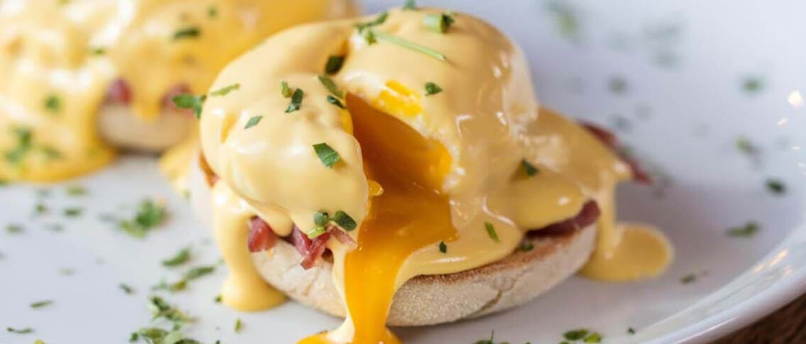 Eggs Benedict at The Riverside
