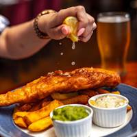 Fish & Chips at Trafalgar Tavern