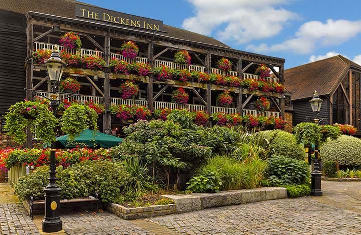 Exterior of The Dickens Inn