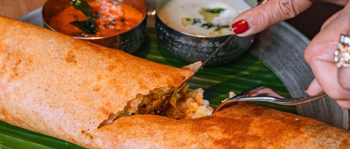 Traditional South Indian Dosa at Masala Zone Piccadilly Circus