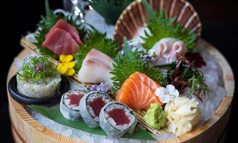 Sashimi Selection at Lucky Cat - Gordon Ramsay Restaurant